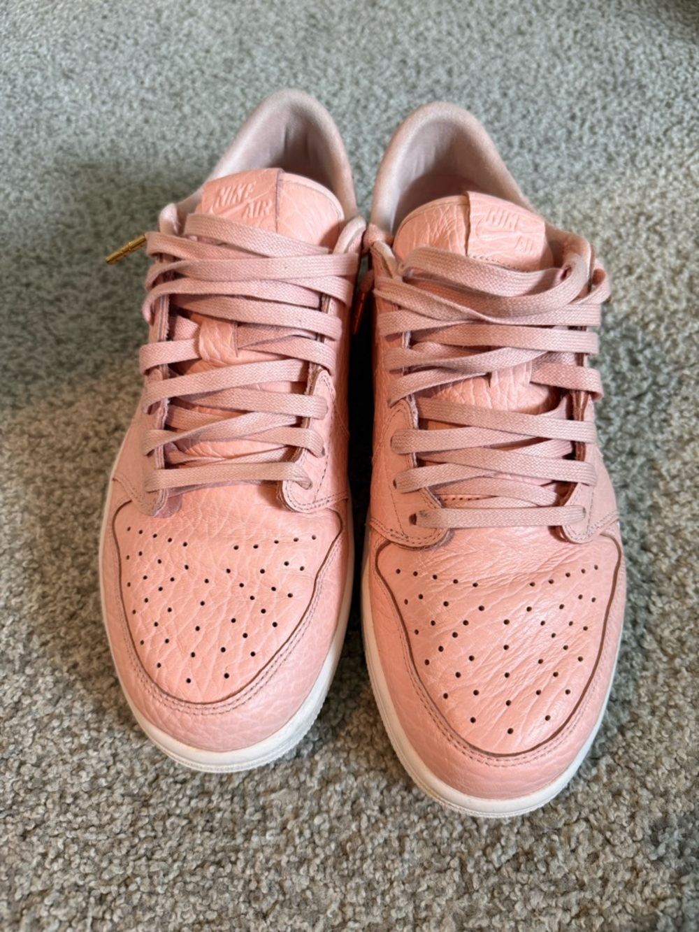 Nike Air Jordan 1 Retro Low OG Swooshless Artic Orange Pink Sz 11.5